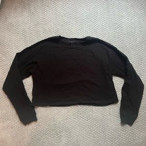 Forever 21 Boxy Long-Sleeve Crop Top